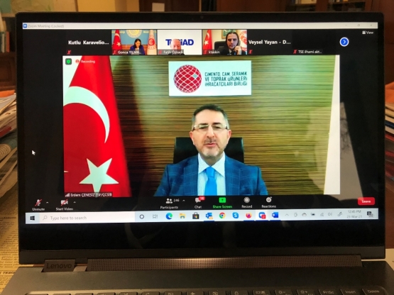 Ticaret Bakan Yardımcısı Sayın Gonca Yılmaz Batur başkanlığında Avrupa Yeşil Mutabakatı (AYM) Durum Değerlendirme Toplantısı 23.03.2021 tarihinde online olarak gerçekleştirilmiştir.
